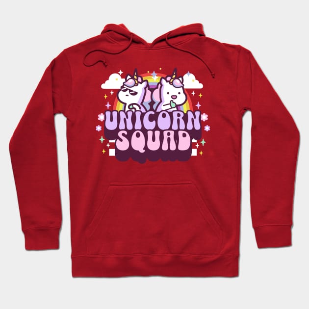 Unicorn Squad Kawaii Design Hoodie by DetourShirts